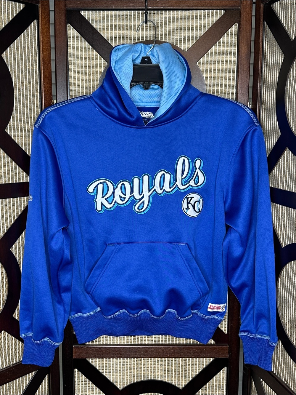 Youth MLB Kansas City Royals Fleece Pullover Hoodie Size Large